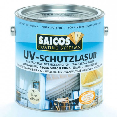 Защитная лазурь с УФ-фильтром для внутренних работ «Saicos UV-Schutzlasur Innen»