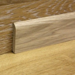 Прямой деревянный плинтус напольный плоский из массива дуба размер «60*8 мм и 60*16 мм»