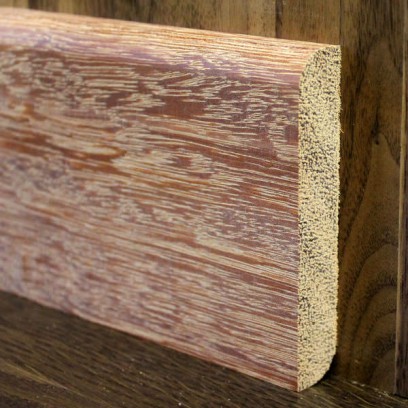 Деревянный плинтус из кемпаса 90*15 мм