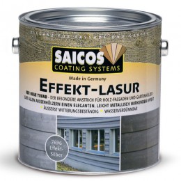 Краска для деревянных фасадов с эффектом металлика Saicos Effekt-Lasur