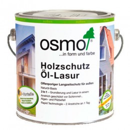 Защитное масло-лазурь для древесины с эффектом серебристого металлика OSMO Holzschutz Ol-Lasur Effekt