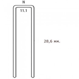 Скоба большого сечения для пневмопистолета SENCO N14BRB (США) длина=28,6 мм (стандарт, упак. 10000 шт.) 