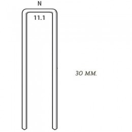 Скоба большого сечения для пневмопистолета SENCO N15BRB (США) длина=30 мм (стандарт, упак. 10000 шт.) 