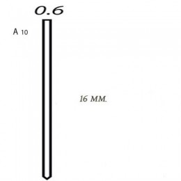 Микрошпилька для пневмопистолета SENCO А100629 (США) длина=16 мм (блистер - 2600 шт.) 