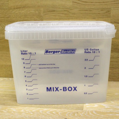 Пластиковый бокс для смешивания компонентов лака Berger MIX-BOX (Германия) 