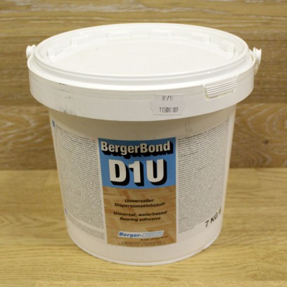 1-компонентный дисперсионный клей для ПВХ, резиновых, текстильных покрытий. BergerBond D1U (Германия) 7кг. 
