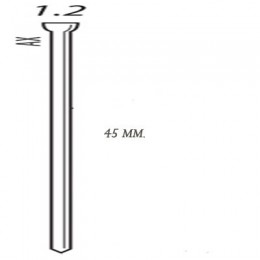 Шпилька для пневмопистолета SENCO AX19EAAP (США) длина=45 мм. (упак. 5000 шт.) 