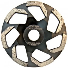 Sanding disc / Schleifscheibe D125 mm, PCD Split/PCD Split. Алмазный шлиф.диск D125мм PCD Split (чёрный) 