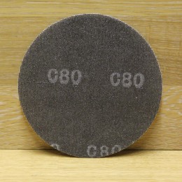 Абразивная шлифовальная cетка (самозацепка) диаметр=200мм SANDERS (Германия) Р80 (карбид кремния) 