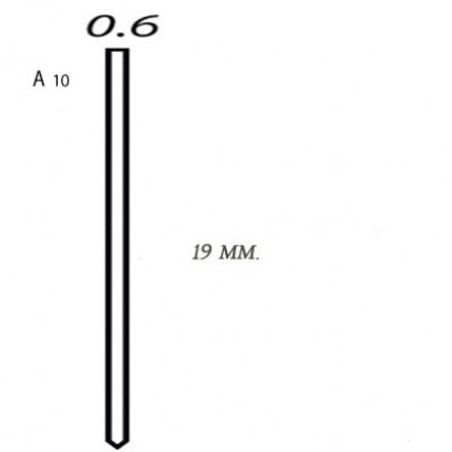 Микрошпилька для пневмопистолета SENCO А100759 (США) длина=19 мм (блистер - 2600 шт.) 