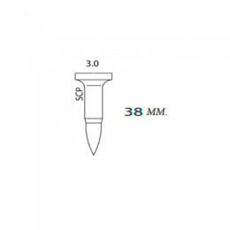 Премиум закаленный гвоздь для работы по бетону SENCO SCP3038P (США) 3 Х 38 мм. (ступенька, упак. 1000 шт.) 