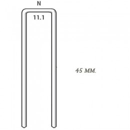 Скоба большого сечения для пневмопистолета SENCO N19BRB (США) длина=45 мм (стандарт, упак. 10000 шт.) 