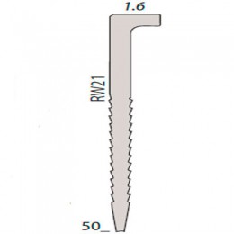 Крепеж для паркетного костыля SENCO RW21 (США) длина=50 мм (упак. 1000 шт.) 