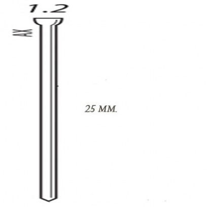 Шпилька для пневмопистолета SENCO AX13EAAP (США) длина=25 мм. (упак. 5000 шт.) 